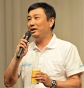 懇親会での乾杯の発声は、株式会社シマノ釣具事業部 営業部 部長 梶川曜司が。