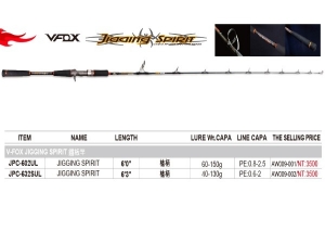 V-FOX JIGGING SPIRIT JPC 632SUL 槍柄