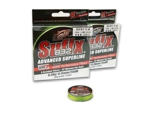 Sufix 832 R8 精密編織 螢光綠 250M PE線
